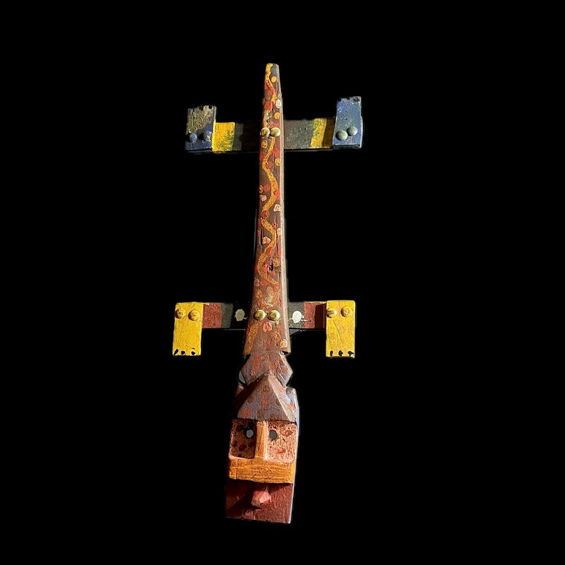 African Mask Bobo Kanaga Dogon Mali Mask Carved from wood and pigmented-G1531