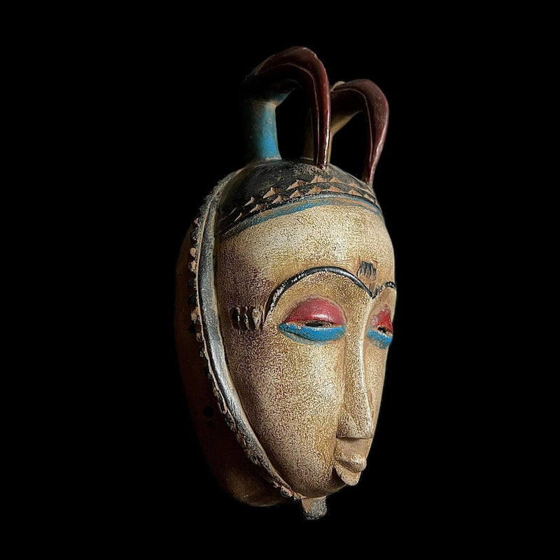 African Guro African Mask As Tribal Mask Handmade-G1542