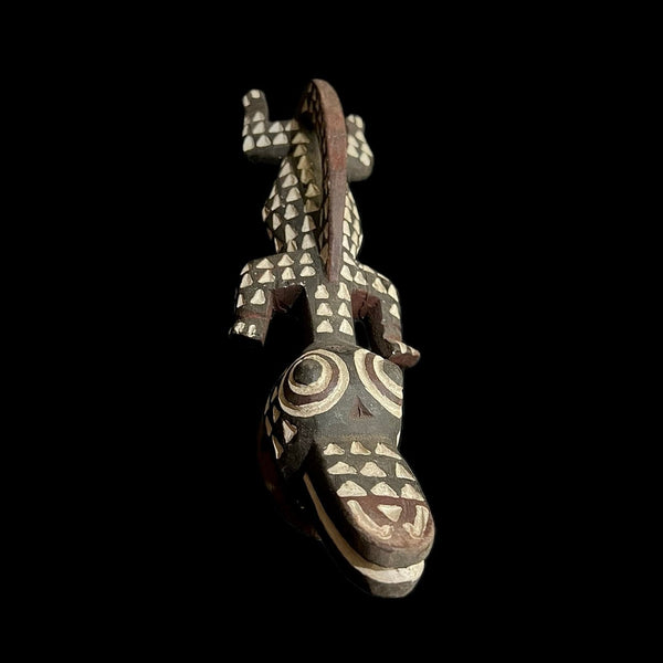 African Tribal Face Mask Wood Hand Carved Antique Bobo Crocodile Mask-G1568