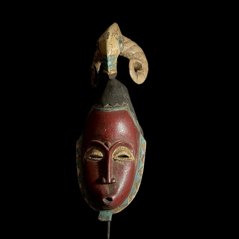 African mask Collectible Hand Carved wood Wall Hanging Baule Ndoma-G1580
