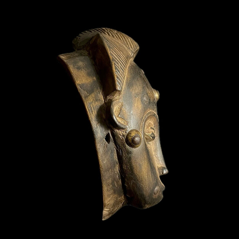 African mask Baule Wood Mask African Decor tribal Baule Wall Hanging -G1582