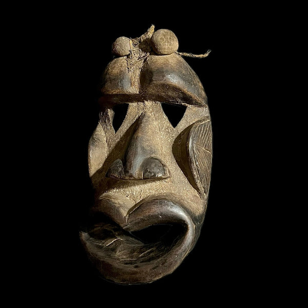 African Mask art tribal wood mask Dan Passport Mask Dangle Liberia-G1594