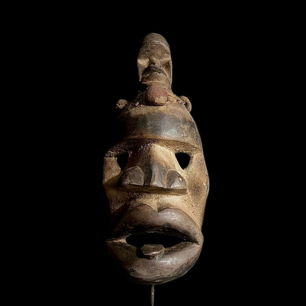 African Mask antiques Face Dan mask Wood Hand Carved Wall Hanging Home Décor art mask-G1600