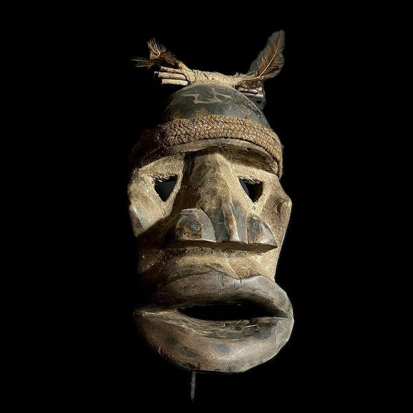 African Mask Antique Dan Dan Wooden dan mano mask Face Mask Home Décor art mask-G1602