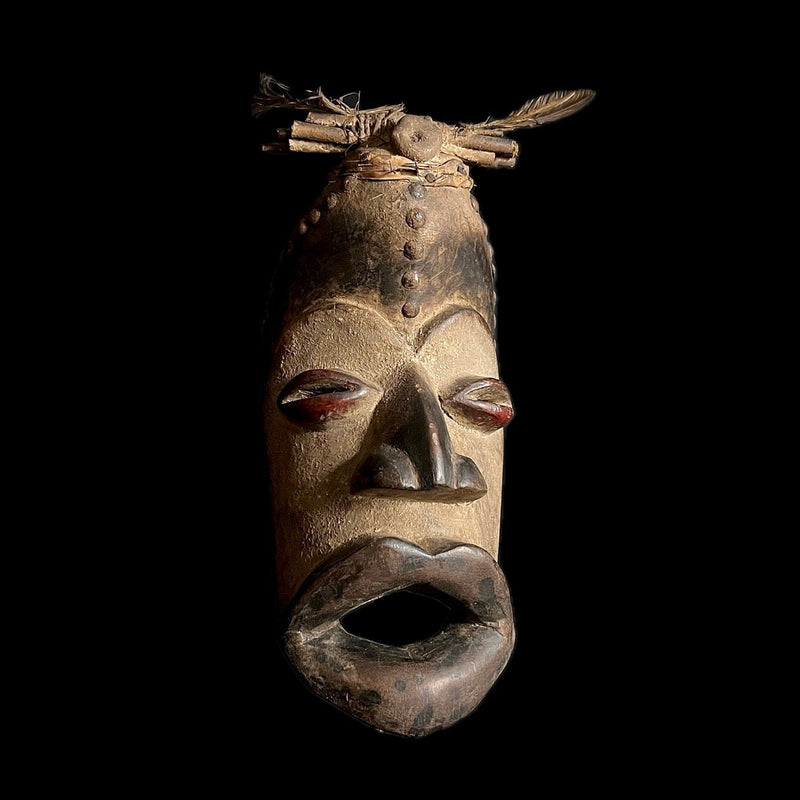 African Dan mask carved in wood African Tribal Face Mask Home Décor art mask-G1605