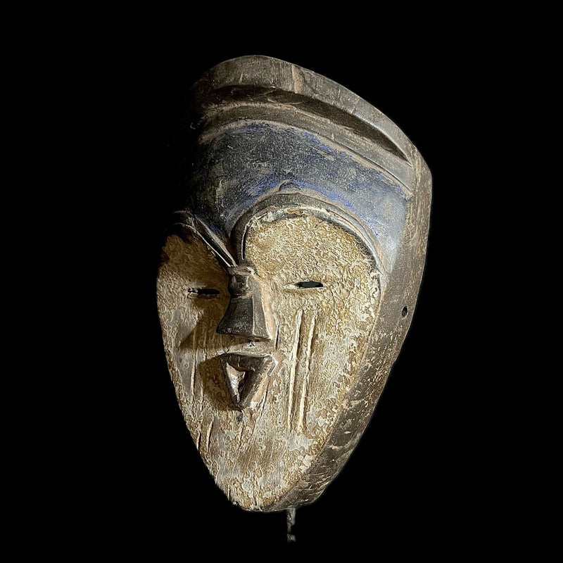 African Masks Lega Mask Carved Vintage African Wall Hanging-G1617