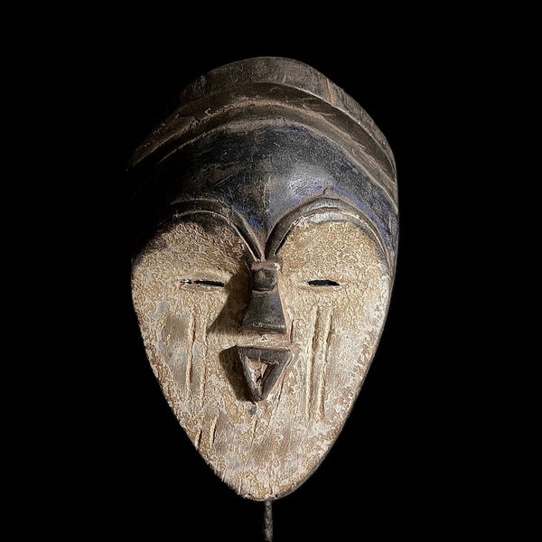 African Masks Lega Mask Carved Vintage African Wall Hanging-G1617