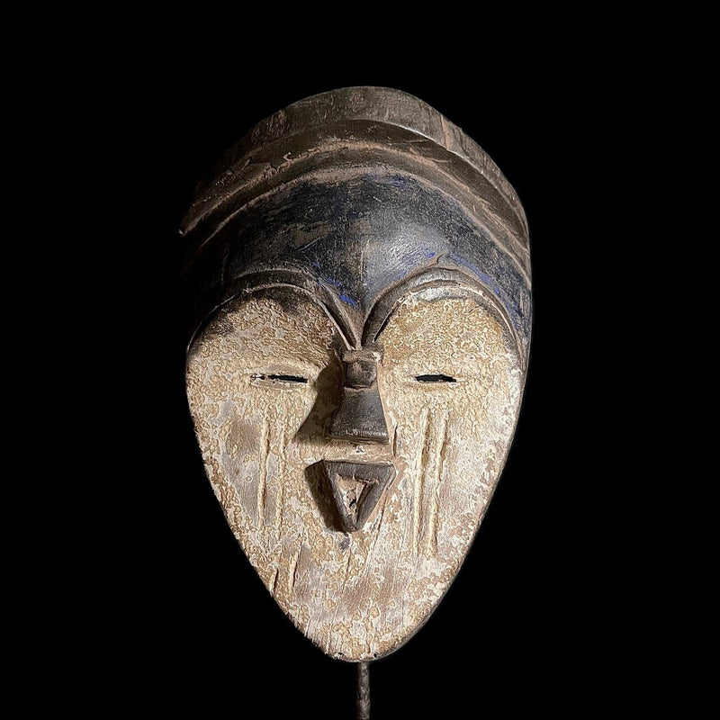 African Masks Lega Mask Carved Vintage African Wall Hanging-G1617