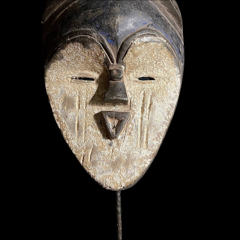 African Masks Lega Mask Carved Vintage African Wall Hanging-G1617