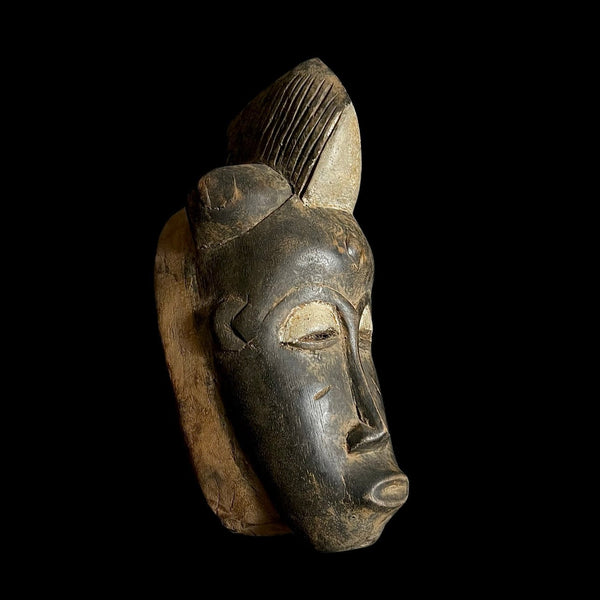 African Mask Collectible Hand Carved wood Wall Hanging Baule Ndoma masks for wall-G1904