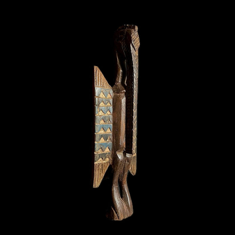 African sculpture African Senufo Prosperity Bird Statue wooden G162