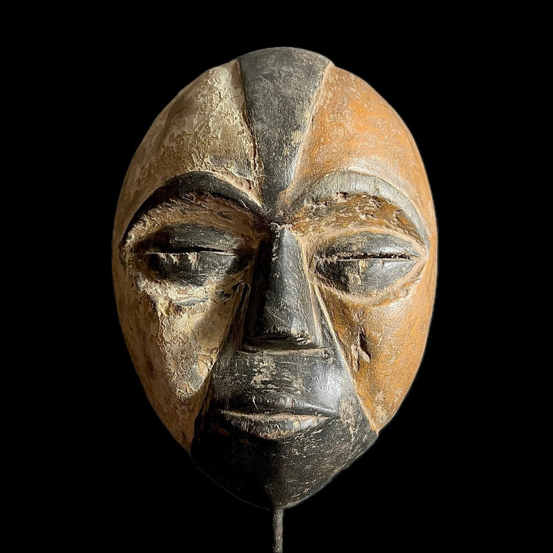 African Mask Tribal Wood Masks Hanging Art Igbo antique Wall Hanging Home Décor-G1631