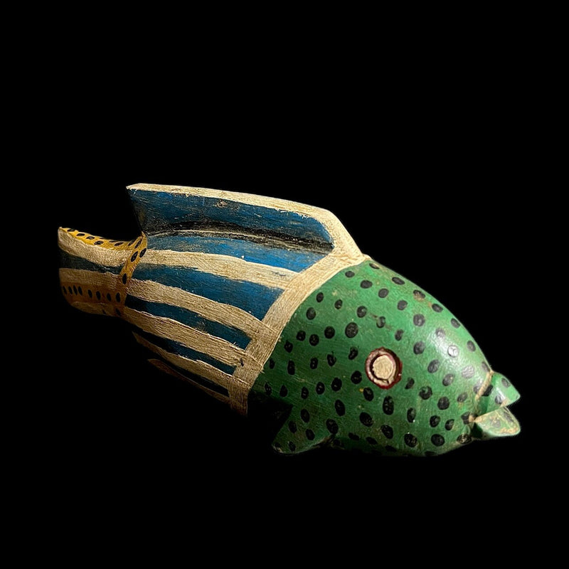 african sculpture Tribal Art Wooden statue wood Ancient mask Bozo Fish-G1925