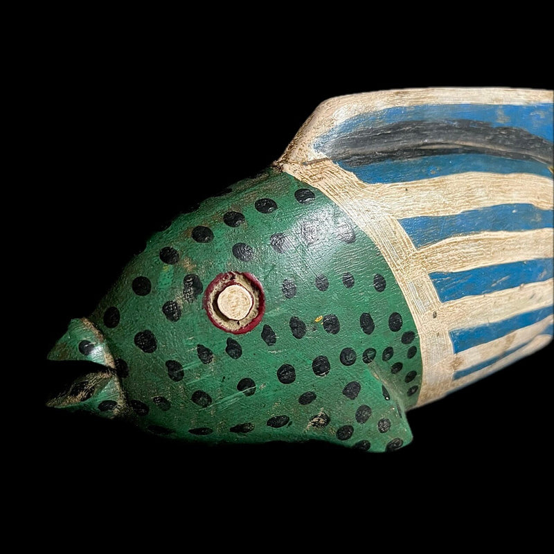african sculpture Tribal Art Wooden statue wood Ancient mask Bozo Fish-G1925