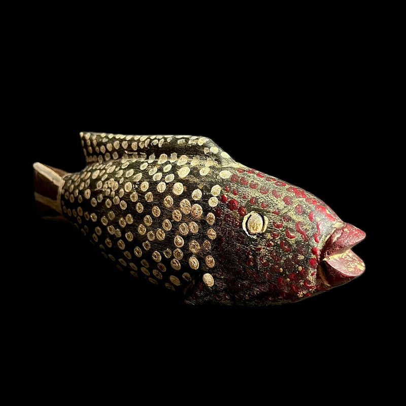 african sculpture Tribal Art Wooden statue wood Ancient mask Bozo Fish-G1933