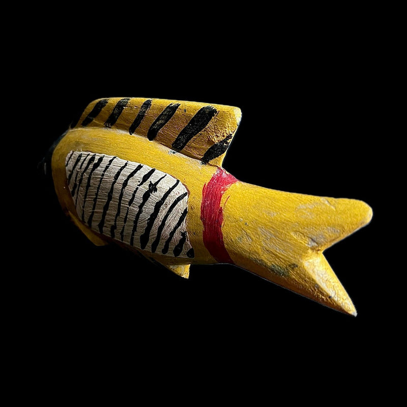 african sculpture Tribal Art Wooden statue wood Ancient mask Bozo Fish-G1942
