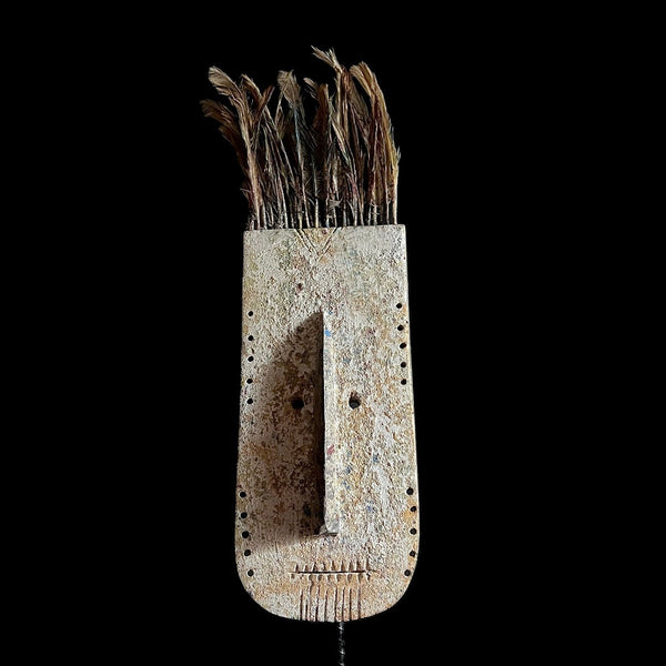 African Tribal Wood Hand Carved Wall Hanging Grebo Mask Liberia wall mask -G1945