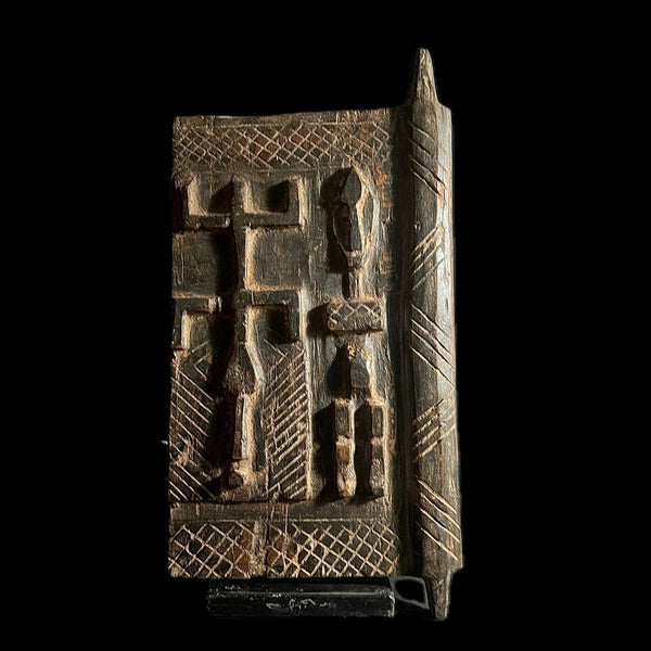 African Dogon Door Carved Wood Granary Door Tribe Mali Granary Door-G1662