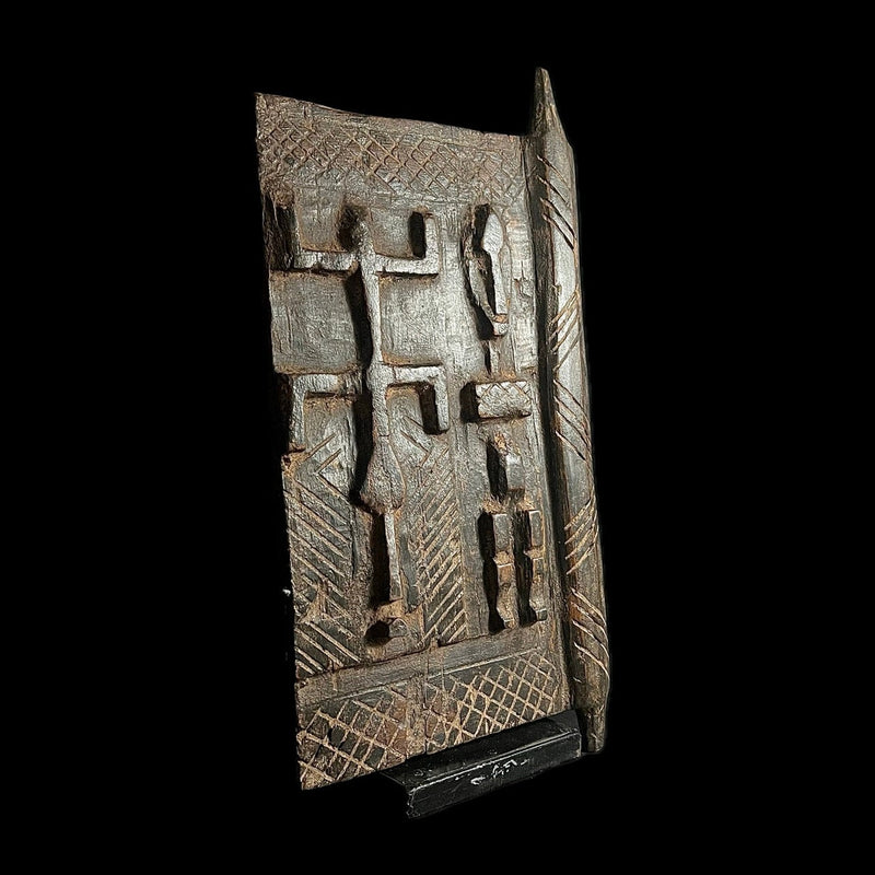 African Dogon Door Carved Wood Granary Door Tribe Mali Granary Door-G1662