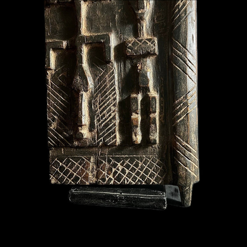 African Dogon Door Carved Wood Granary Door Tribe Mali Granary Door-G1662