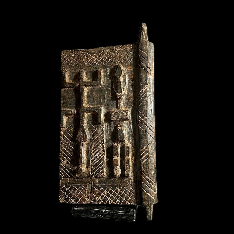 African Dogon Door Carved Wood Granary Door Tribe Mali Granary Door-G1662