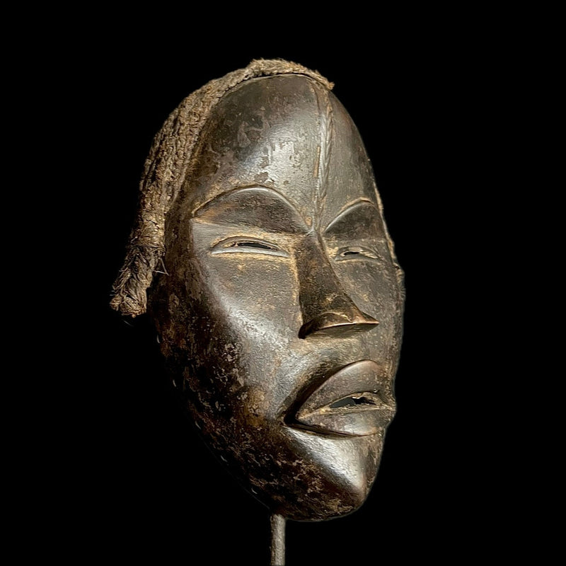 African Wooden Mask Tribal Dan Liberia Mask Art Handmade Collectible masks-G1950