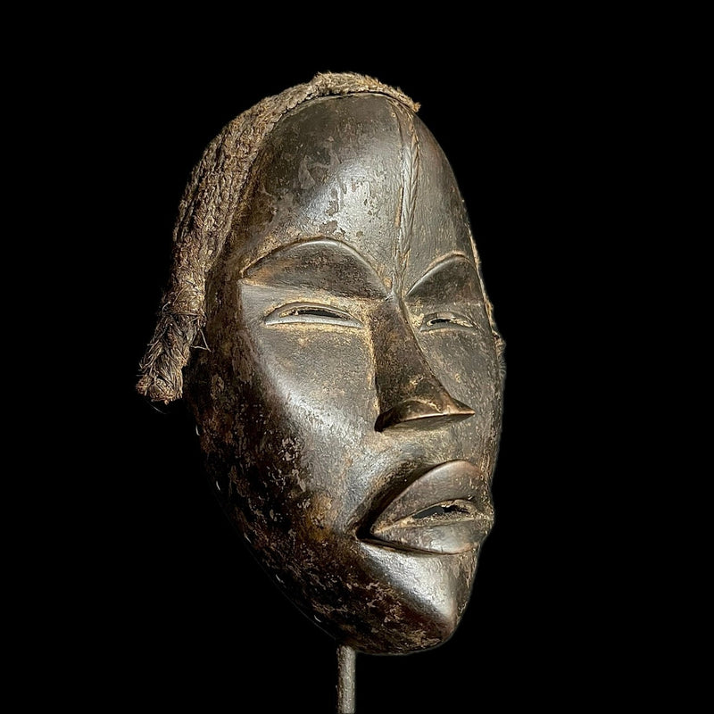 African Wooden Mask Tribal Dan Liberia Mask Art Handmade Collectible masks-G1950