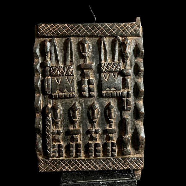 African Vintage wood door, Wall art Dogon African Wood Granary Door -G1667