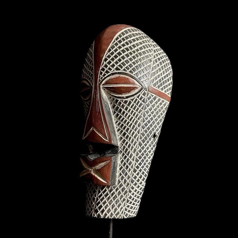 African mask Face Songye Antiques Wall Hanging Primitive Art Home Living-G1674