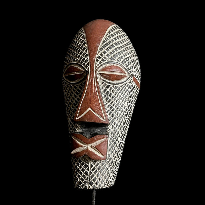African mask Face Songye Antiques Wall Hanging Primitive Art Home Living-G1674