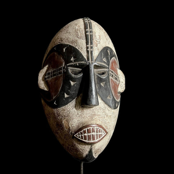 African Mask Igbo Gabon Wall Hanging Primitive Collectibles Home Decor -G1692