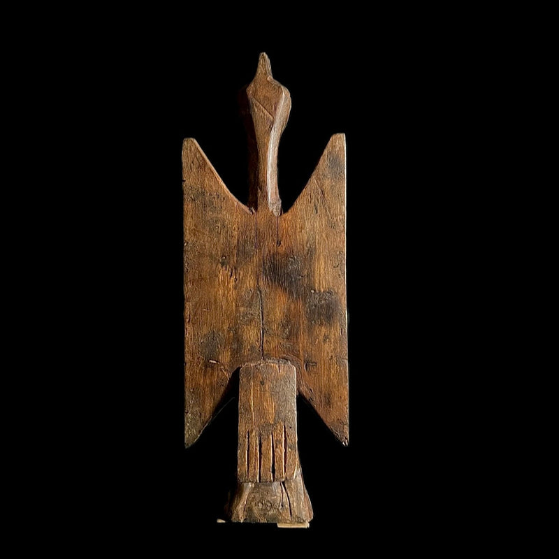 African Bird Figure Senufo People hand carved Home Décor statue-G1701