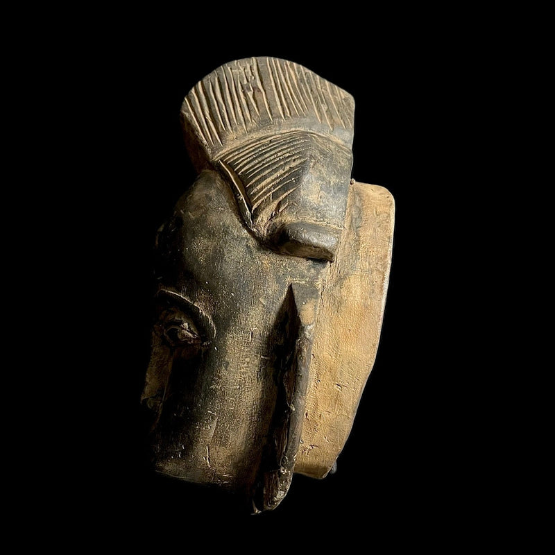 African Mask From The Guru Tribe Tribe Art Vintage Baule Mask Wall masks-G1987