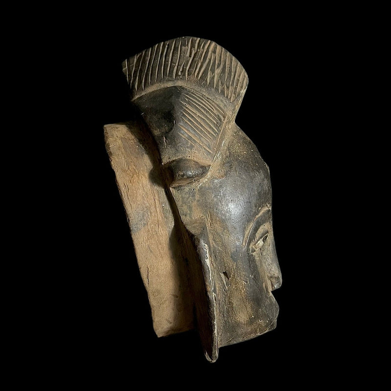 African Mask From The Guru Tribe Tribe Art Vintage Baule Mask Wall masks-G1987