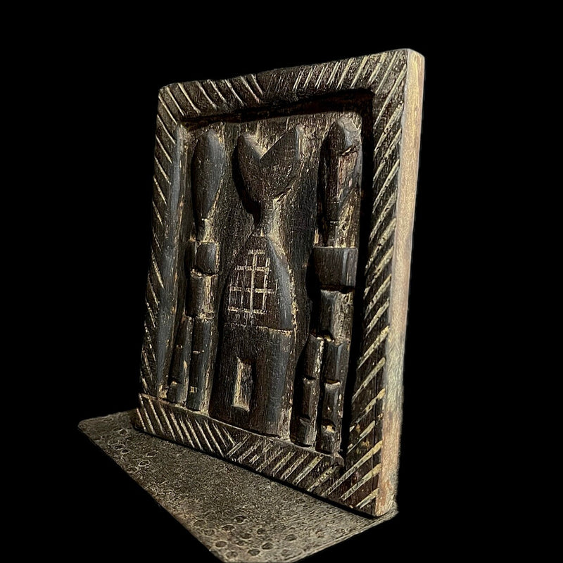 African Dogon Door Carved Wood Granary Door Tribe Mali Granary Door-G1988