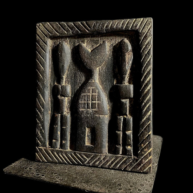 African Dogon Door Carved Wood Granary Door Tribe Mali Granary Door-G1988