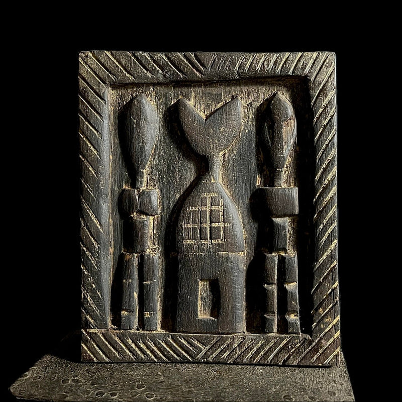 African Dogon Door Carved Wood Granary Door Tribe Mali Granary Door-G1988