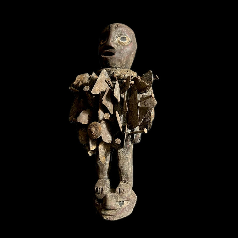 African Wood Figures African Figures Carved Power Figure Nkisi N'kondi-G2000
