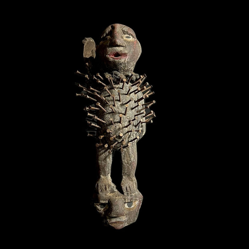 African Wood Figures African Figures Carved Power Figure Nkisi N'kondi-G2013