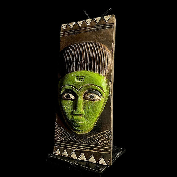 African Vintage wood door, Wall art Dogon African Wood Granary Door-G1752