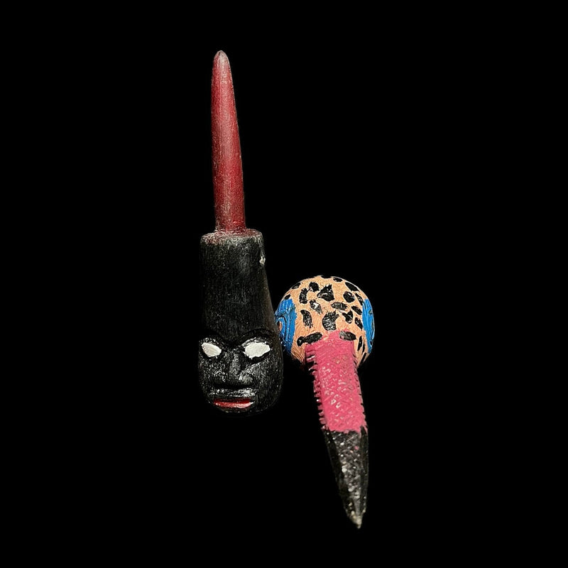 African mask antiques tribal mask Baga artist Shrine Figure Carved mask-G2028