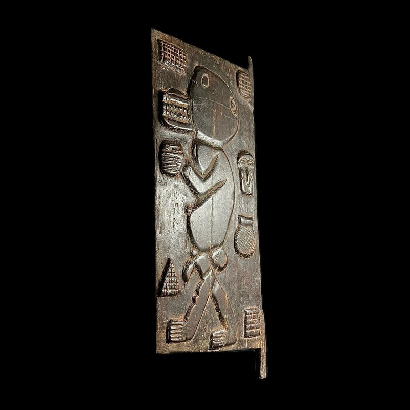 African Dogon Door Carved Wood Granary Door Dogoan Tribe Mali Dogon -G1756