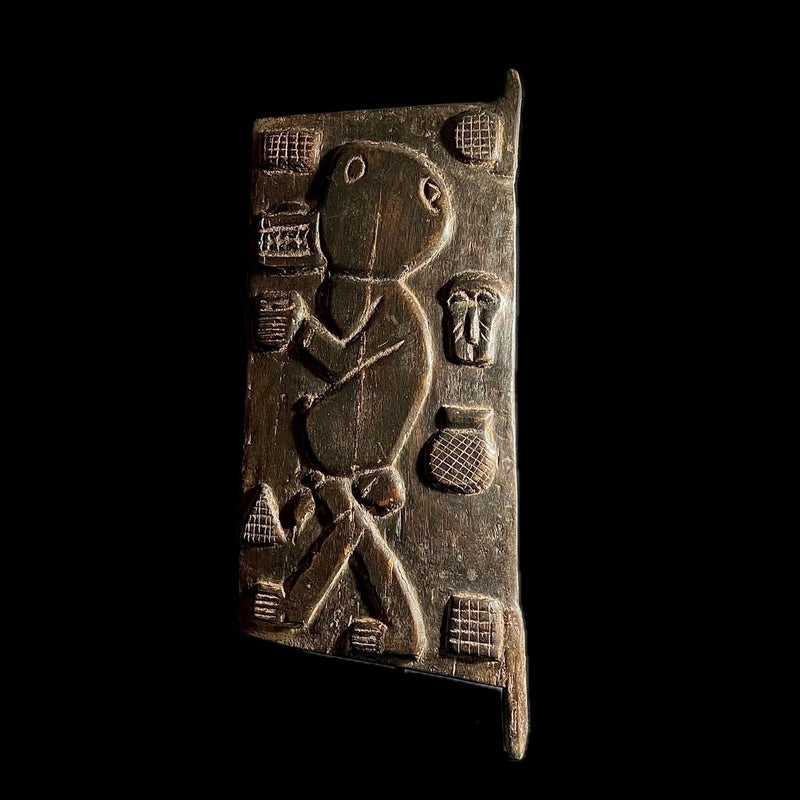 African Dogon Door Carved Wood Granary Door Dogoan Tribe Mali Dogon -G1756