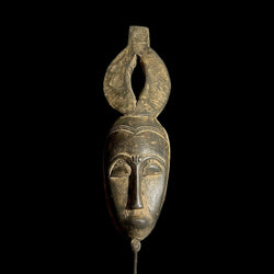 African Guro Baule carved Wall Hanging Traditional Vintage Wall Hanging masks for wall-G1787