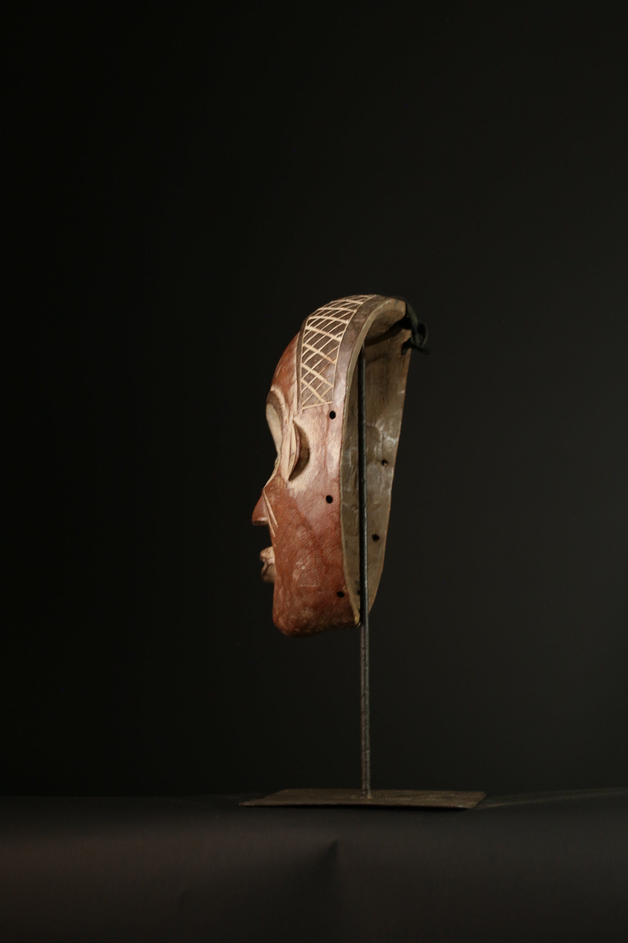 African mask antiques tribal mask vintage Wood mask Carved Chokwe mask-G2016
