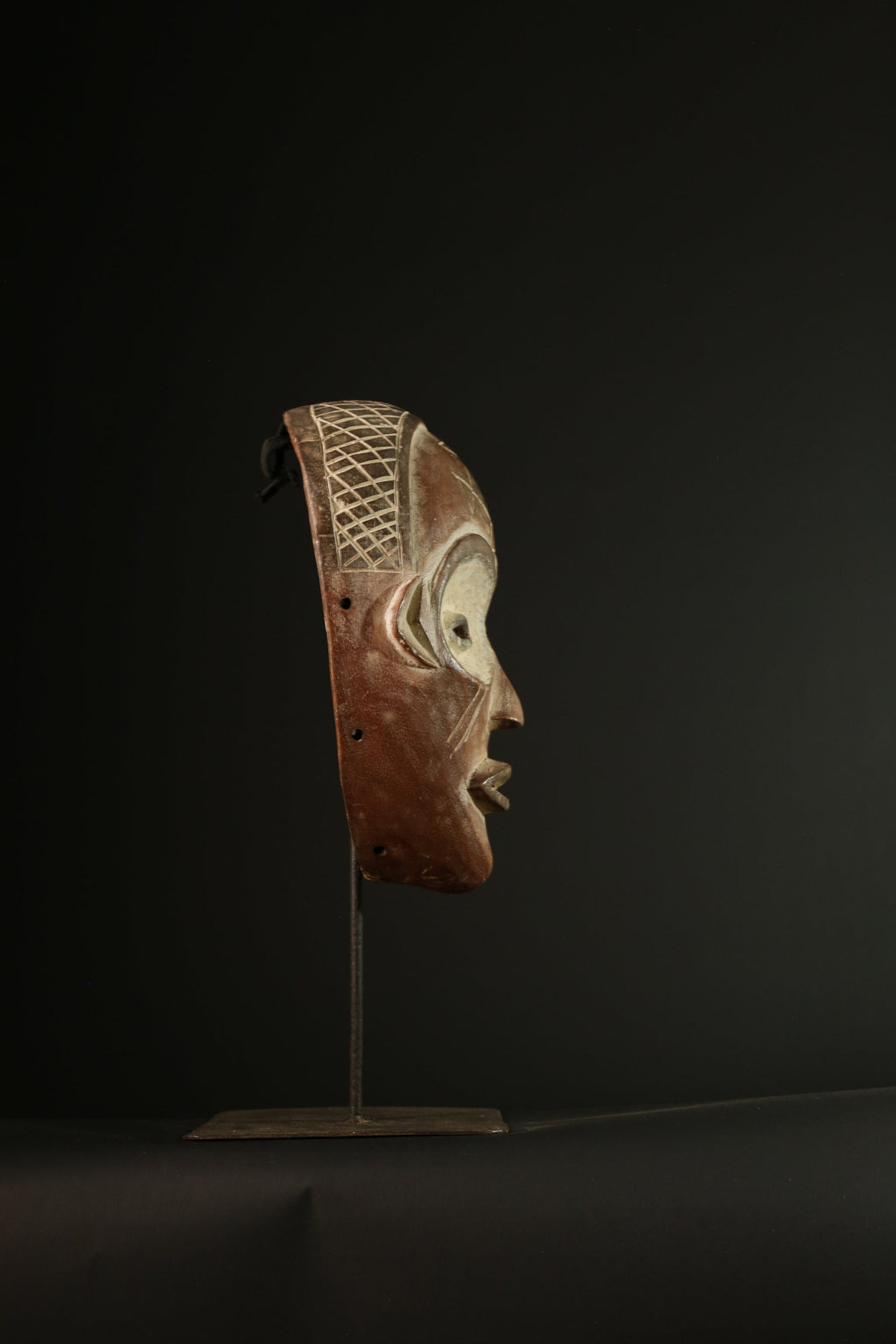 African mask antiques tribal mask vintage Wood mask Carved Chokwe mask-G2016