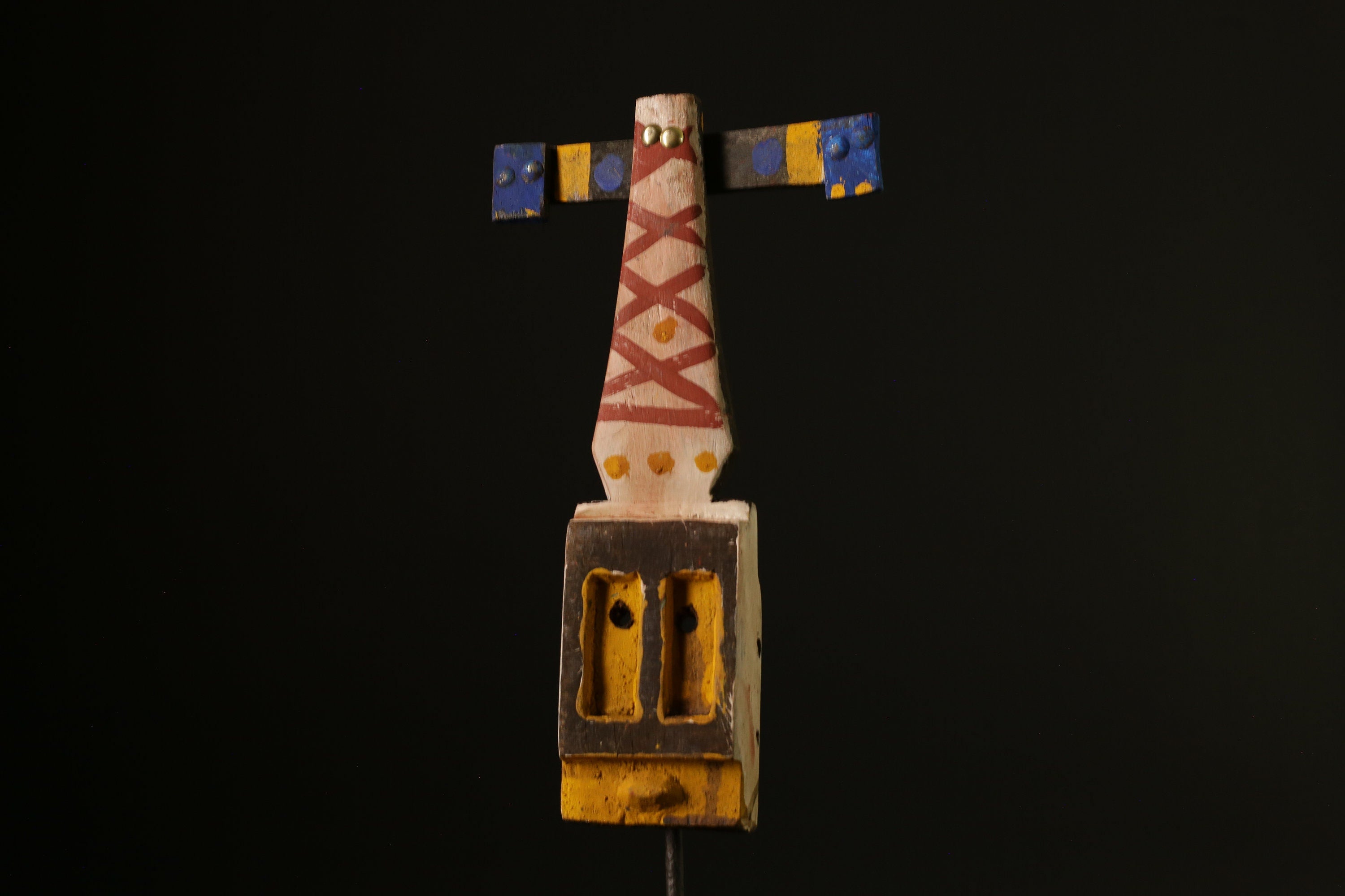 African Dogon Kanaga Mask Wood Hand Carved Wall Hanging Home Décor-G2043