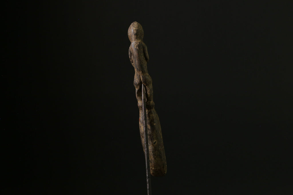 African Wooden figurine tribal Dan Wakemia Spoon Trophy wall mask -G2059