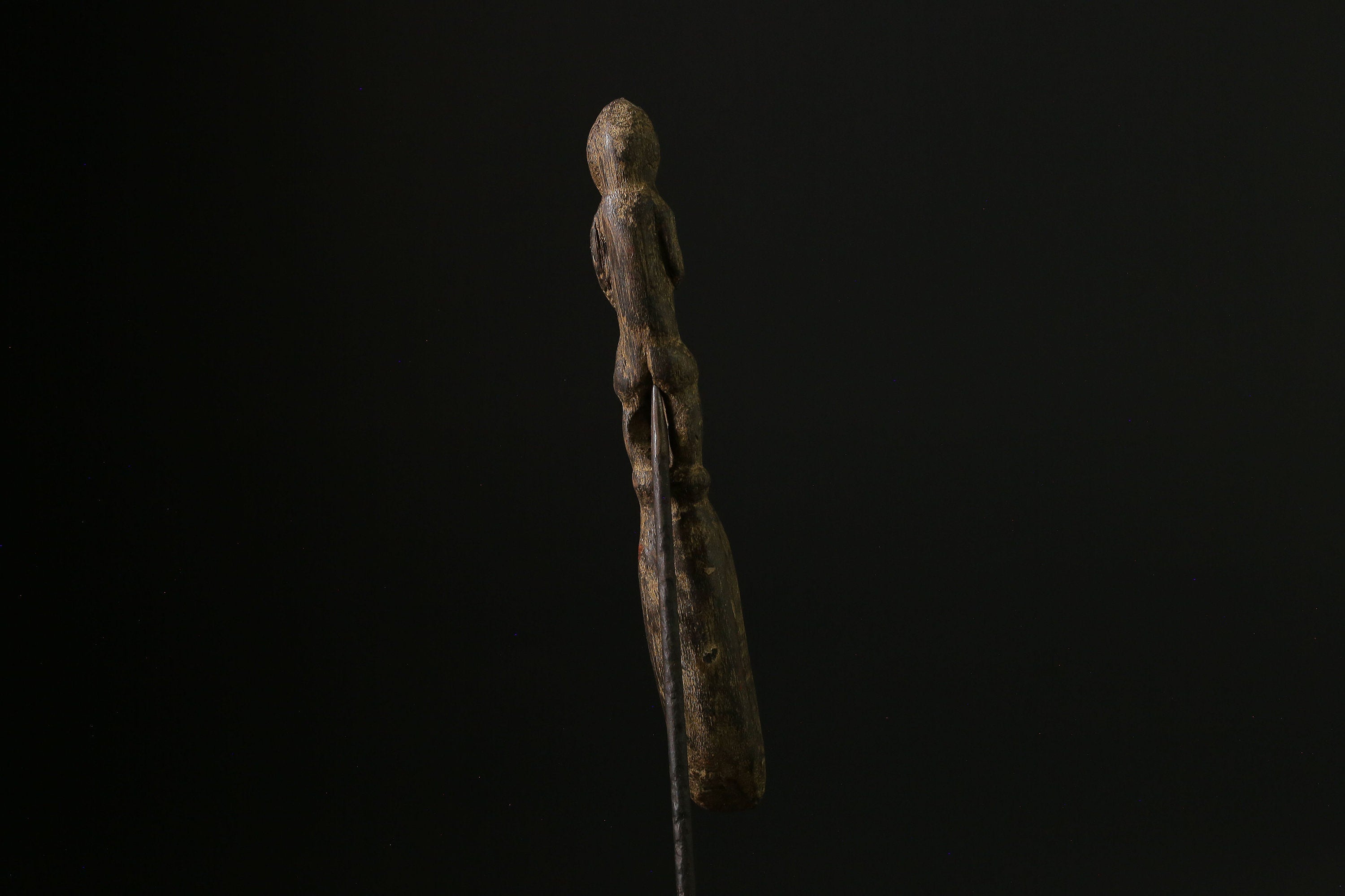 African Wooden figurine tribal Dan Wakemia Spoon Trophy wall mask -G2059