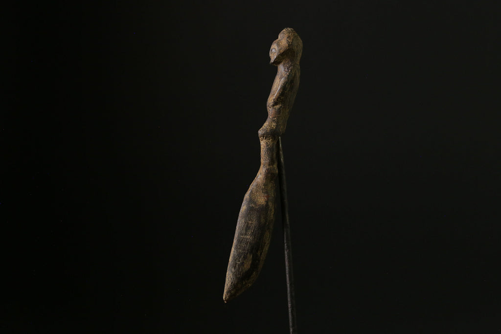 African Wooden figurine tribal Dan Wakemia Spoon Trophy wall mask -G2059